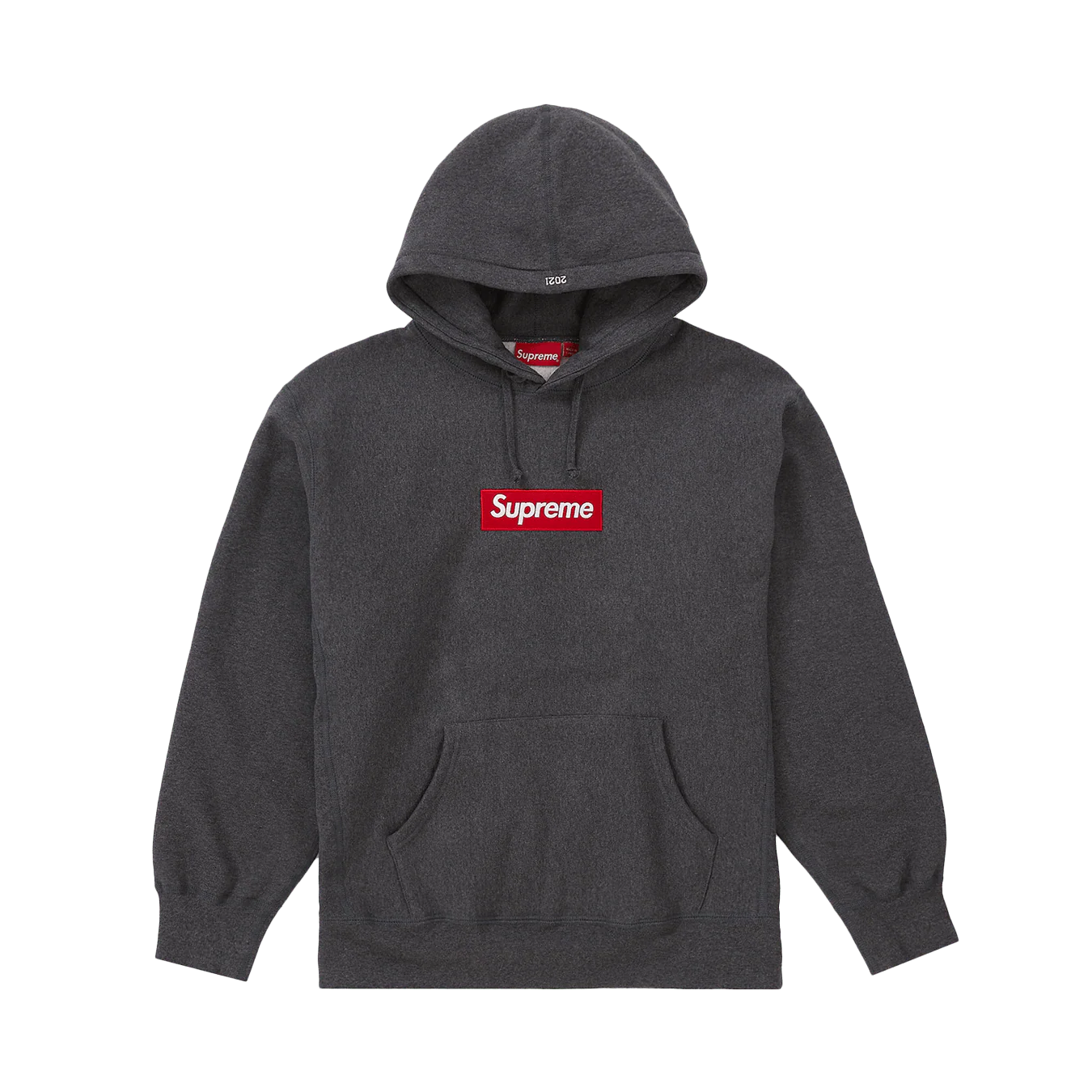 Supreme Box Logo Hooded Sweatshirt 'Charcoal'