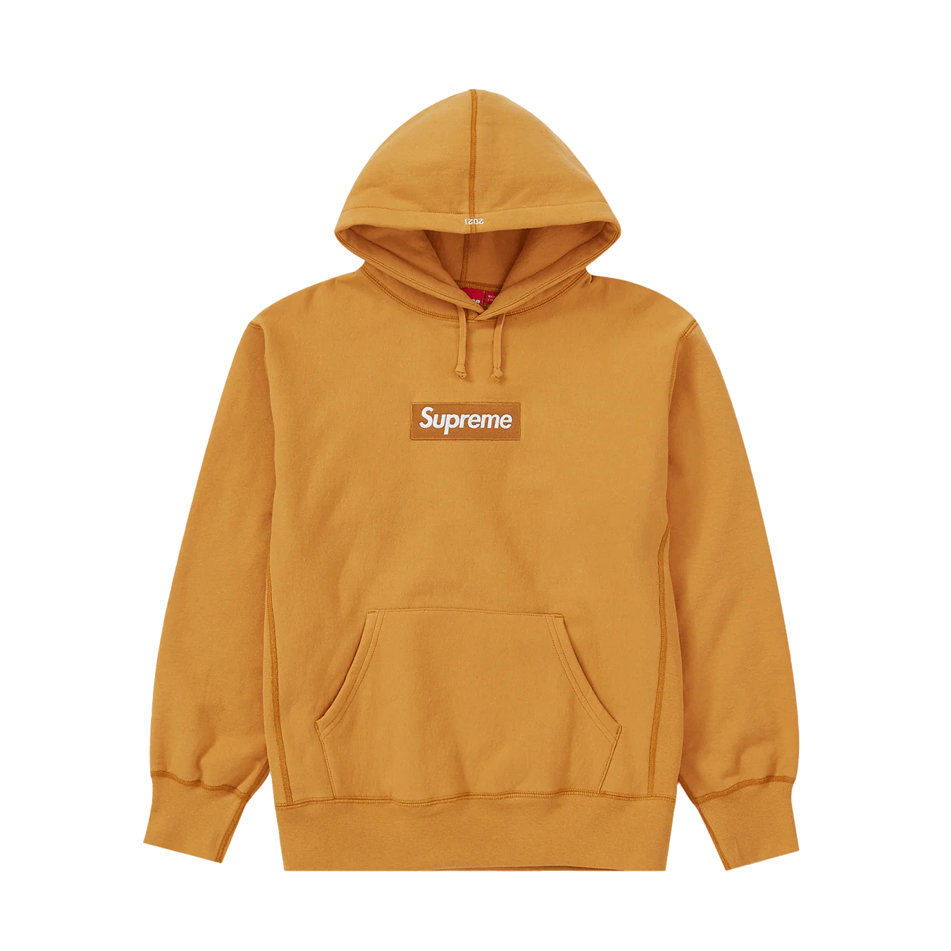 Supreme Box Logo Hooded Sweatshirt 'Light Mustard'