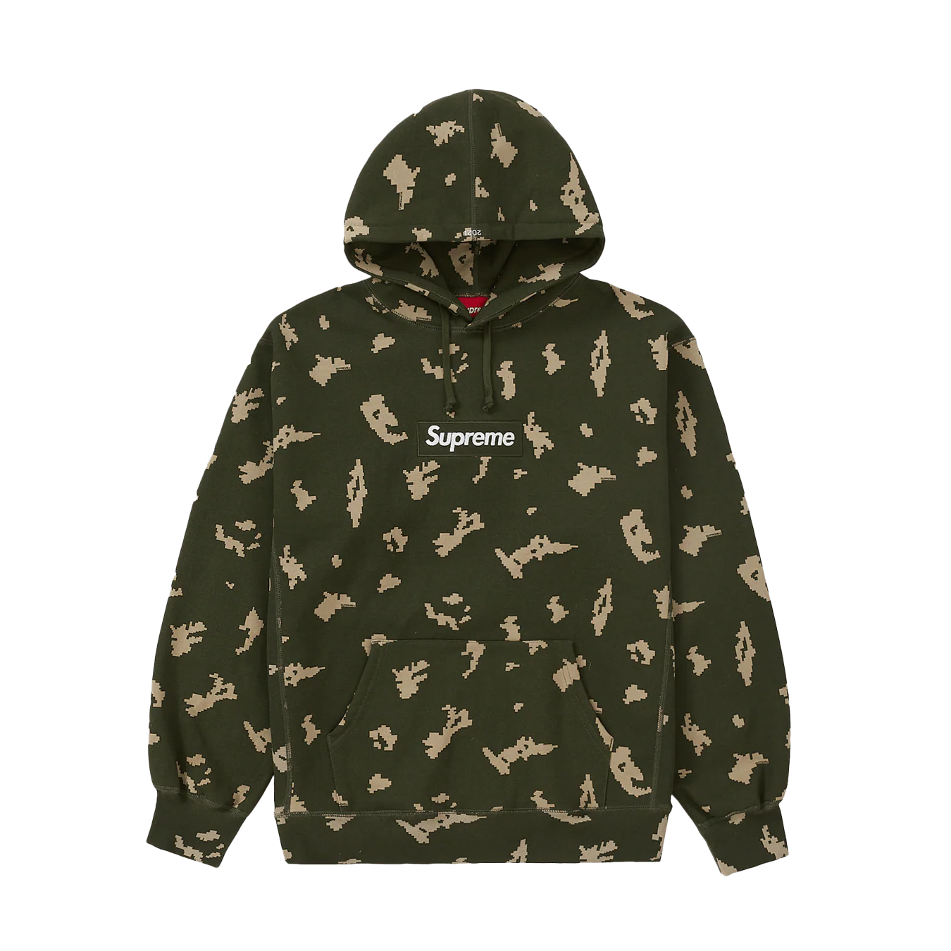 Supreme Box Logo Hooded Sweatshirt 'Olive Russian Camo'