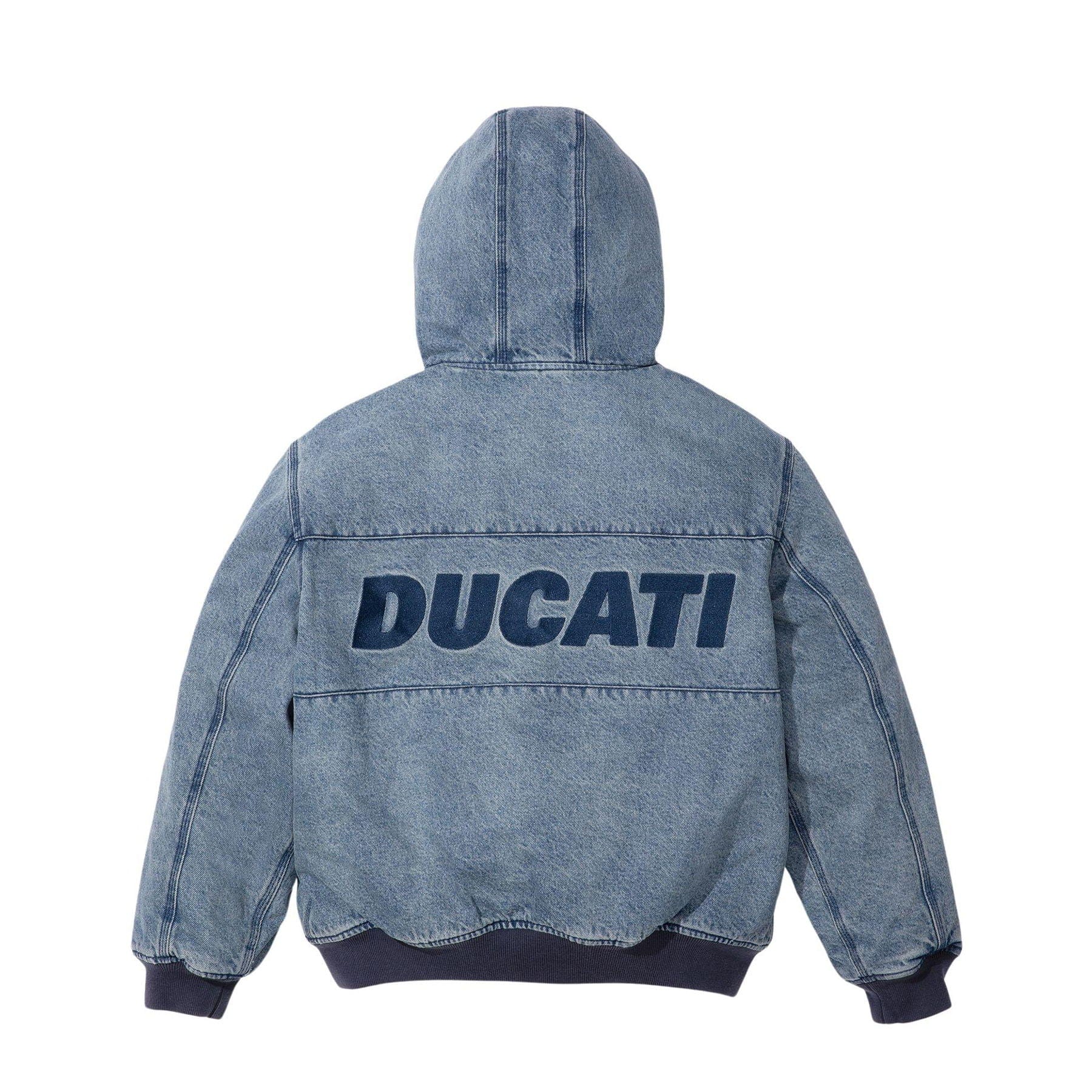 Supreme x Ducati Hooded Racing Jacket 'Blue' - Image 2