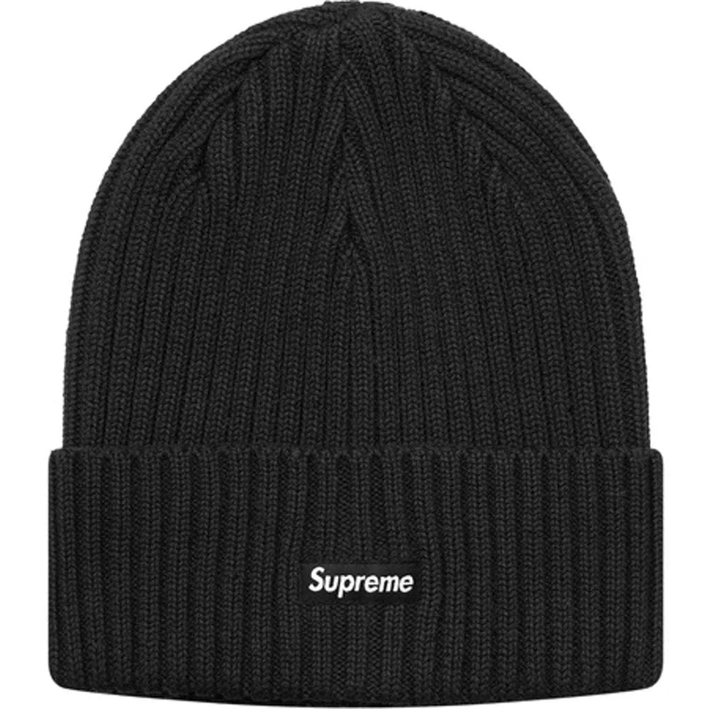Supreme Overdyed Ribbed Beanie (SS18) Washed Black