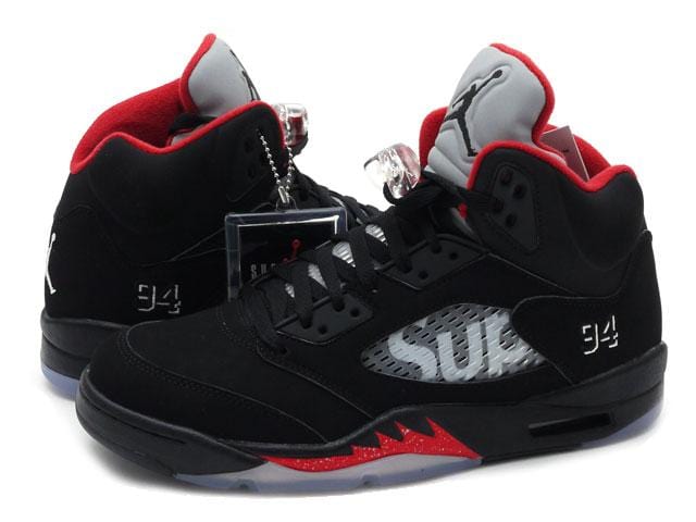 AIR JORDAN 5 RETRO SUPREME "SUPREME" Black - Image 3