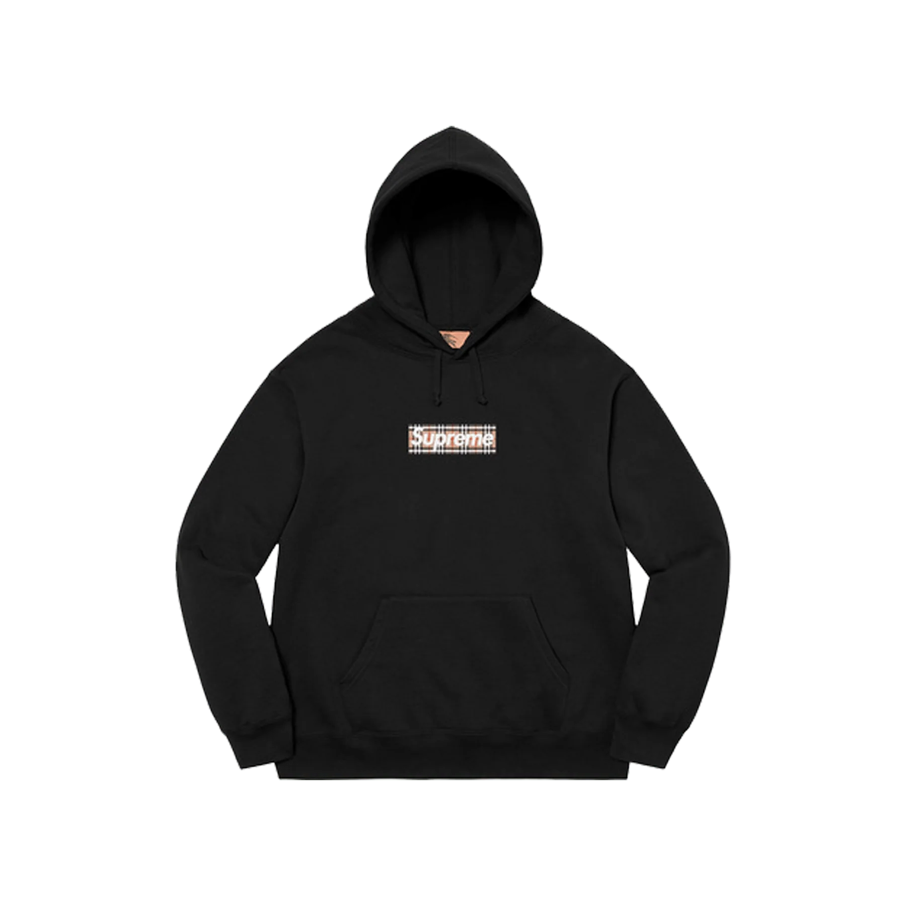 Supreme x Burberry Box Logo Hooded Sweatshirt 'Black'