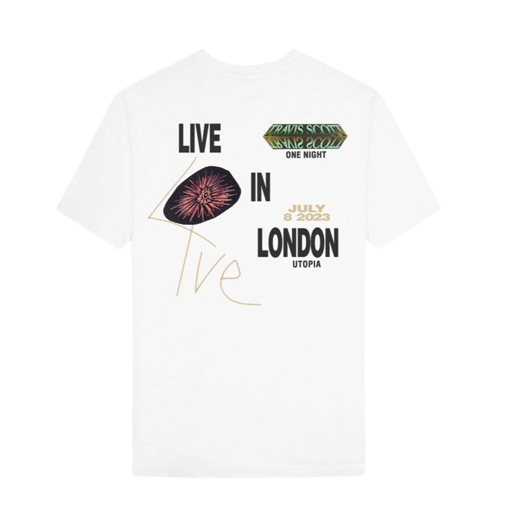 Travis Scott Summer Run 2023 Tee- White (London) - Image 2